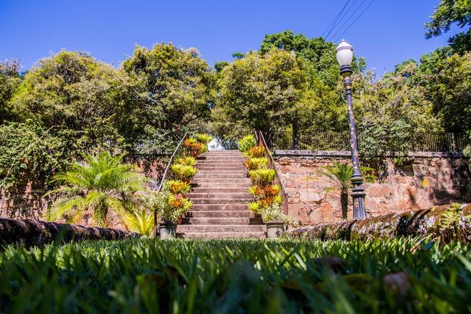 Jardins e áreas externas do Estâncias Duvivier Hotel